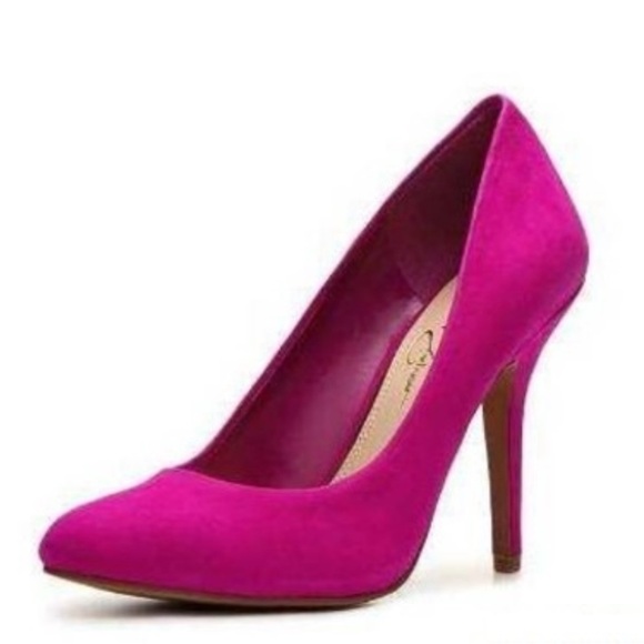 Jessica Simpson Twilight Magenta Heels 6.5 - Picture 1 of 10